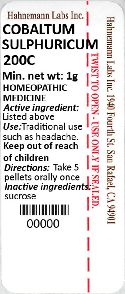 Cobaltum Sulphuricum 200C 1g - Cobaltum Sulphuricum 200C 1g